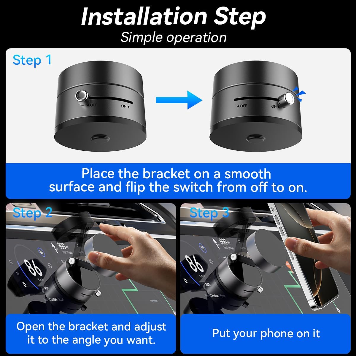 Soporte Magnético 360° para Celular — Auto y Escritorio