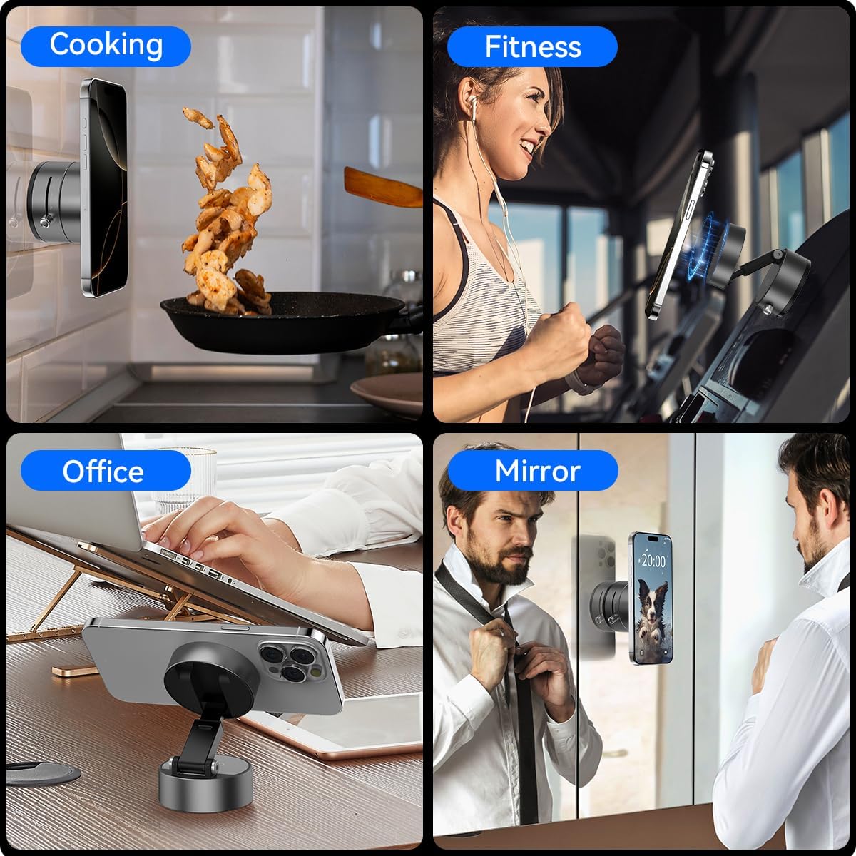 Soporte Magnético 360° para Celular — Auto y Escritorio