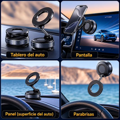Soporte Magnético 360° para Celular — Auto y Escritorio