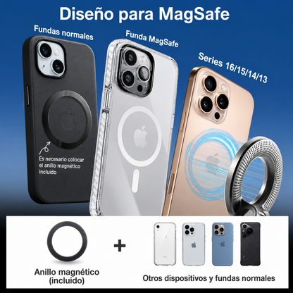 Soporte Magnético 360° para Celular — Auto y Escritorio