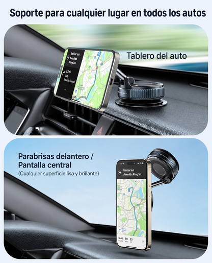 Soporte Magnético 360° para Celular — Auto y Escritorio
