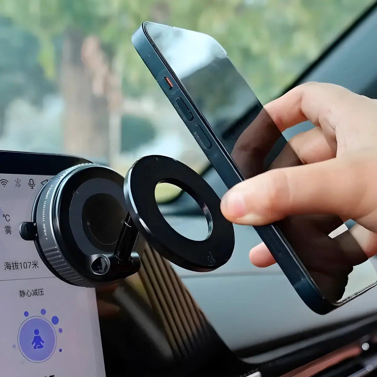 Soporte Magnético 360° para Celular — Auto y Escritorio